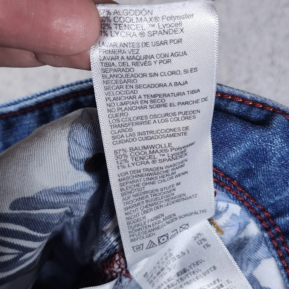 Tommy Bahama Mens Jeans 38x30 Blue Straight Leg Cotton Blend Casual Pants‎